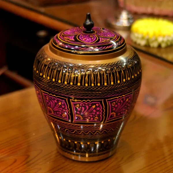 wooden nakshi small candy jars - Image 2